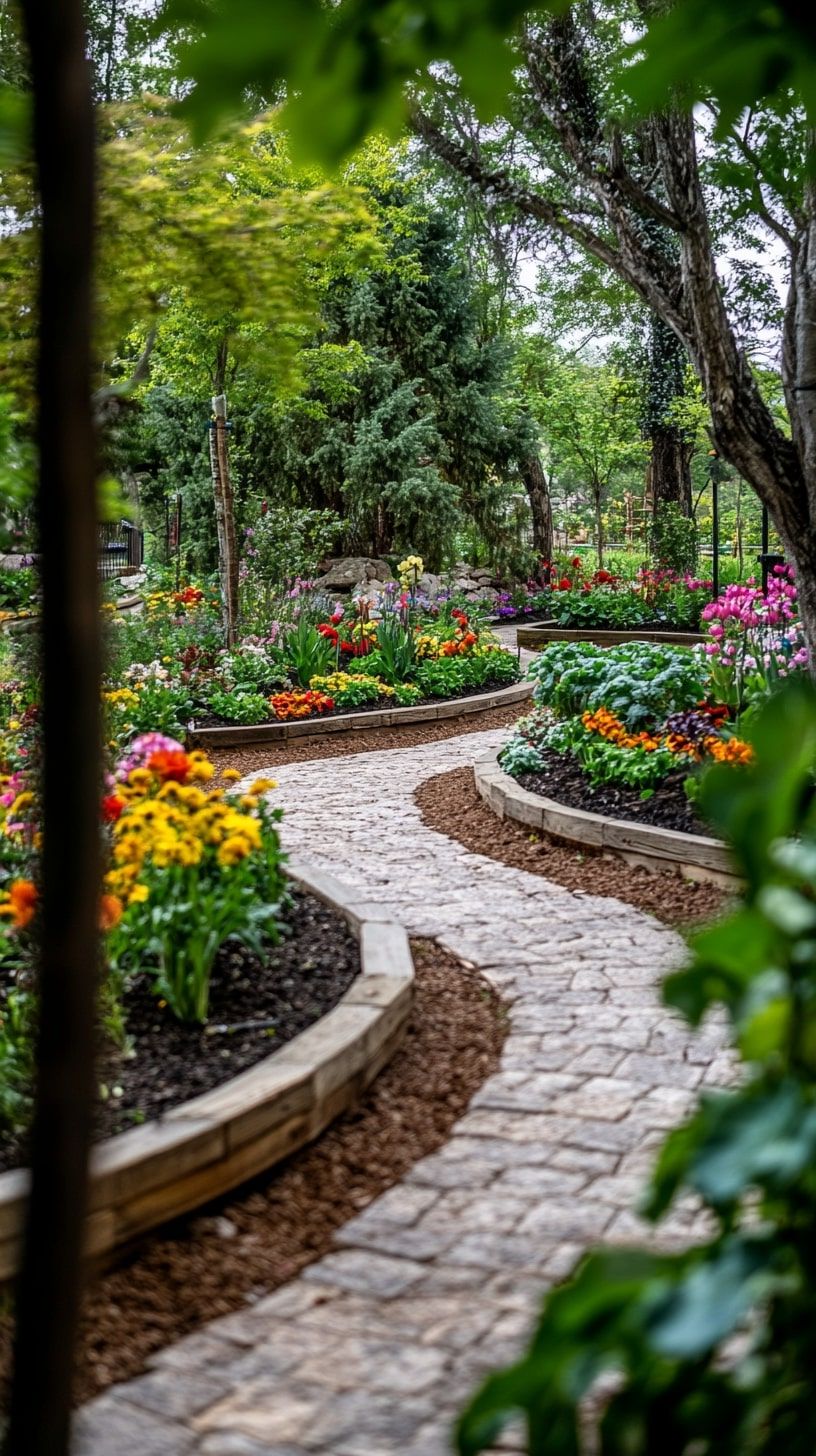 Pebbles Flower Beds