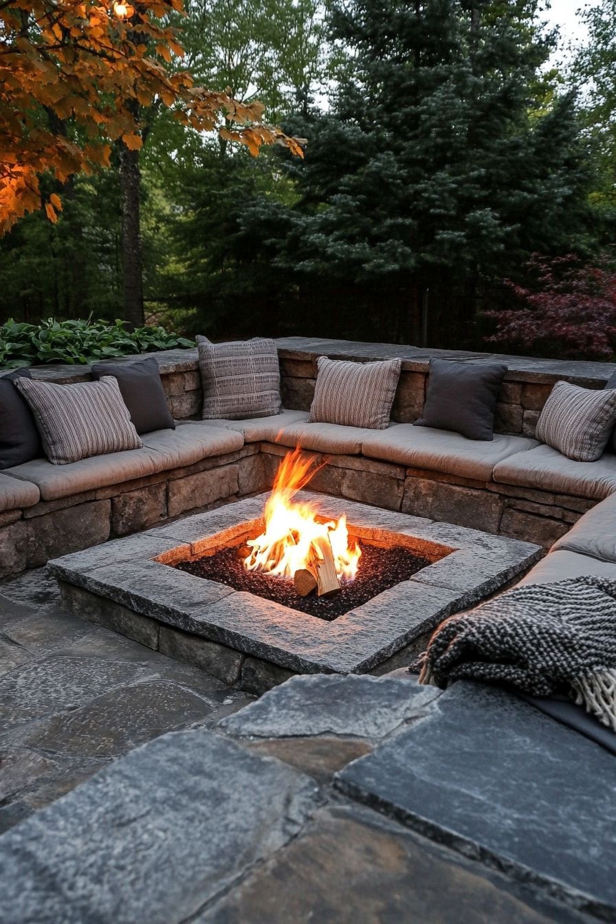 Stone fire pit