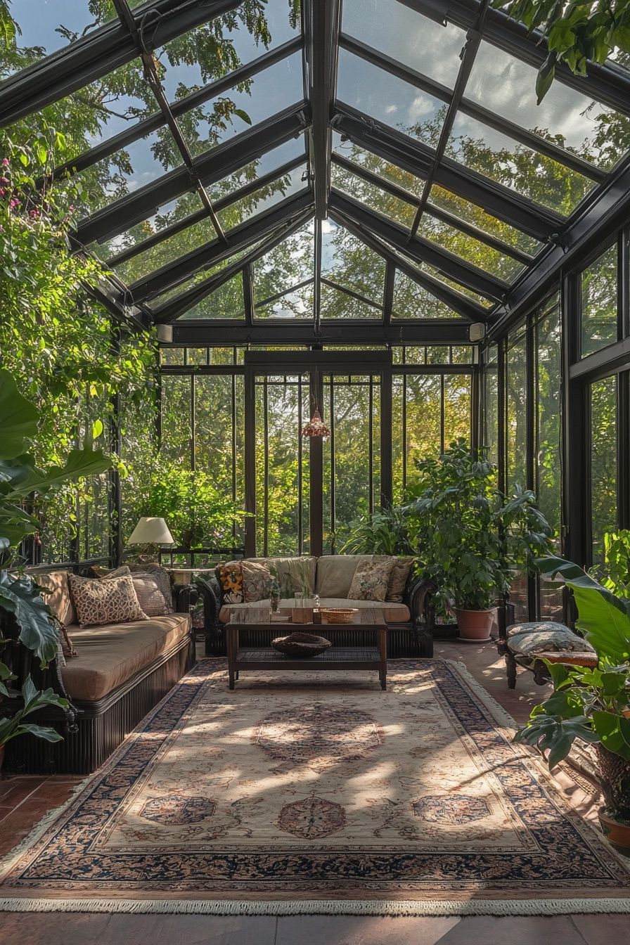 Glass-Enclosed Sunroom on a Budget