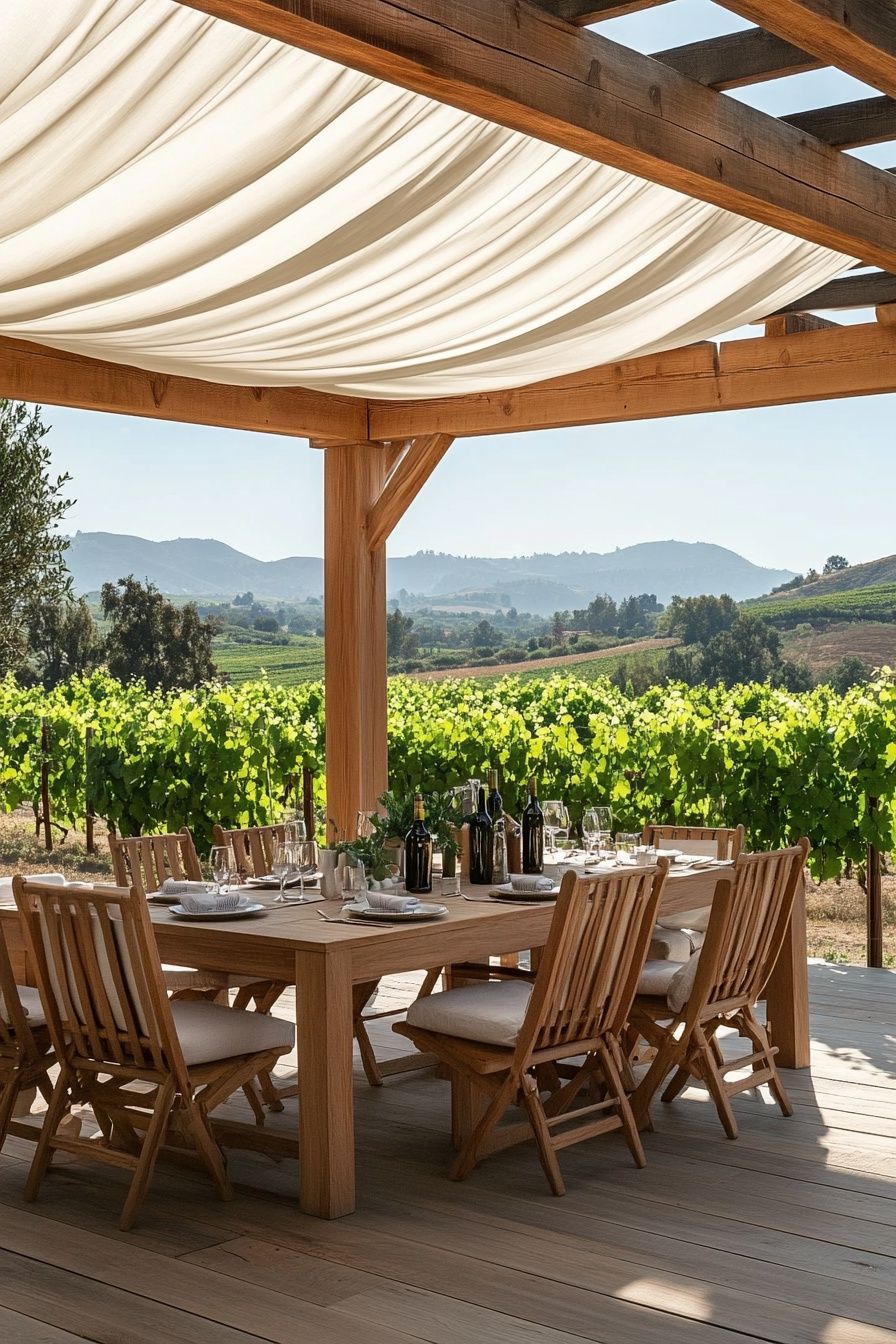 7. Billowing Fabric Canopy
