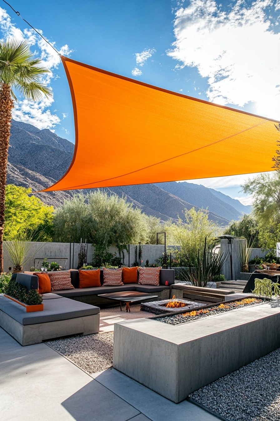 3. Vibrant Shade Sail