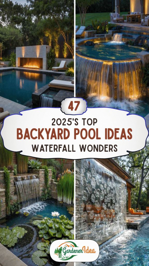 2025’s Top 47 Backyard Pool Ideas: Waterfall Wonders