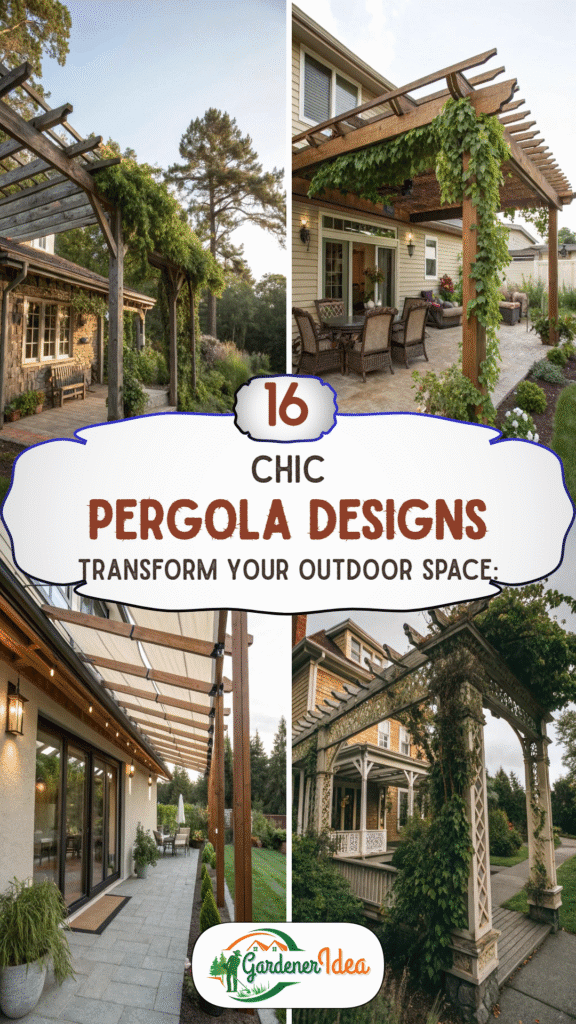 Transform Your Outdoor Space: 16+ Chic Pergola Designs for Your Home