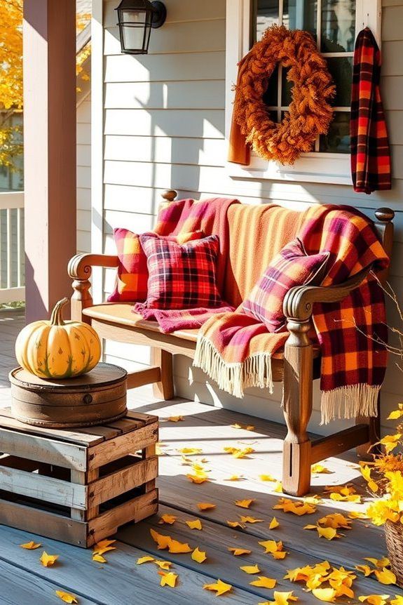 cozy up with plaids