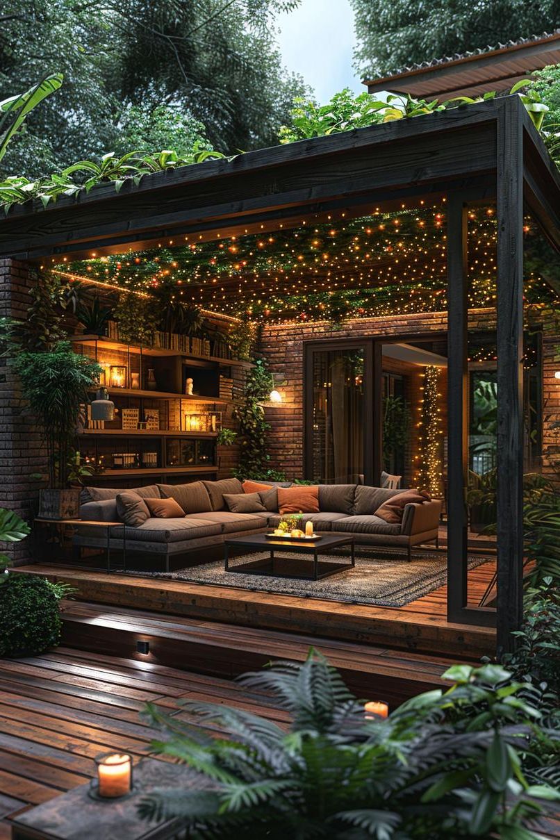 1. Enchanting Fairy Light Canopy Ideas-0