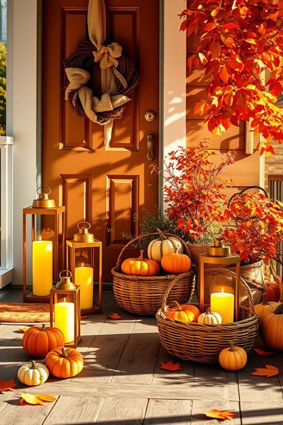 lanterns provide cozy warmth
