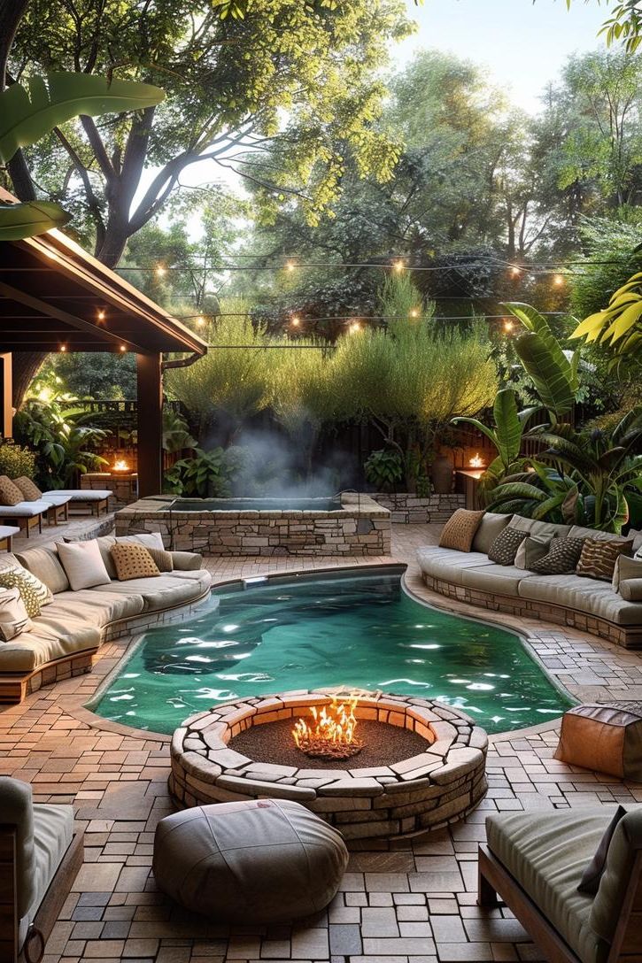 4. Circular Fire Pit Seating Ideas-1