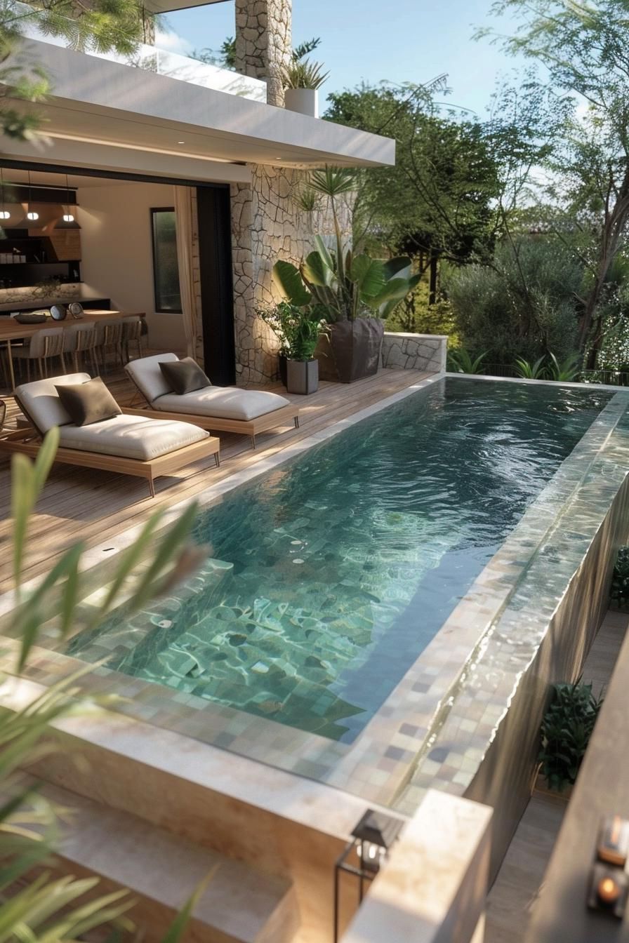 4. Sleek Minimalist Pool Retreat Ideas-2