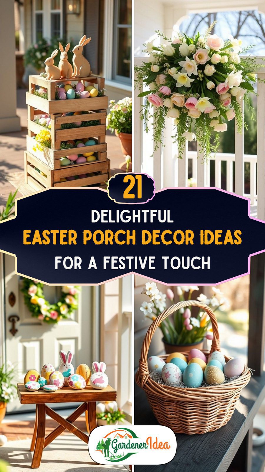 21 Easter Porch Decor Ideas for a Festive Touch - Gardener Idea