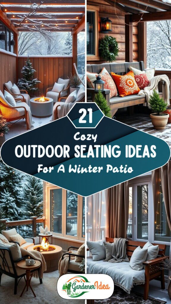 21 Outdoor Seating Ideas For a Cozy Winter Patio