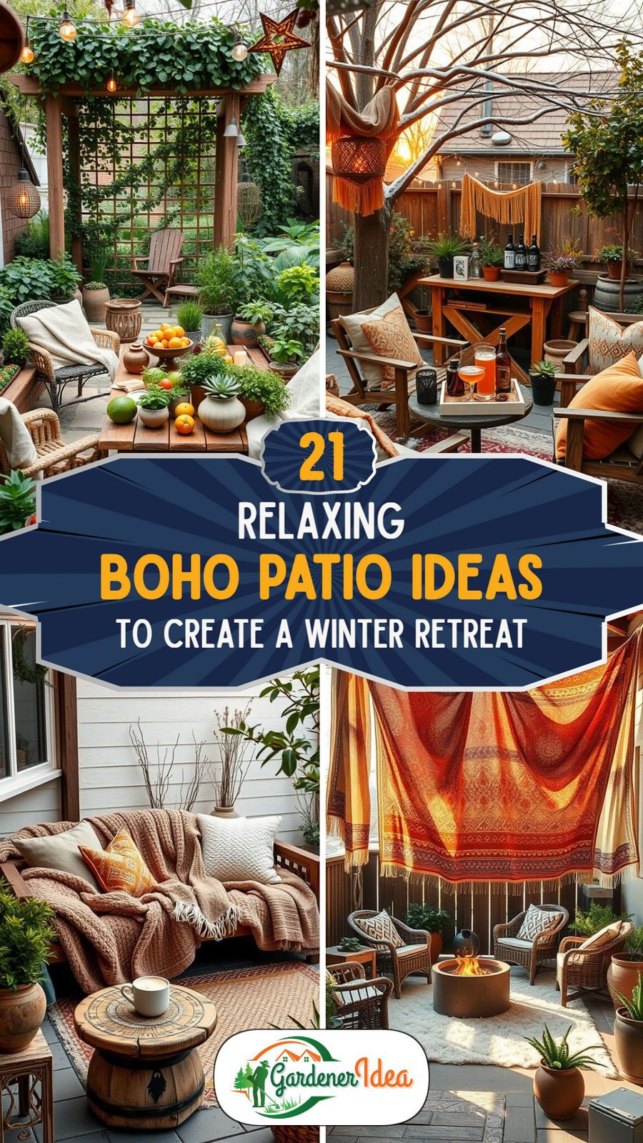 21 Boho Patio Ideas To Create a Relaxing Winter Retreat