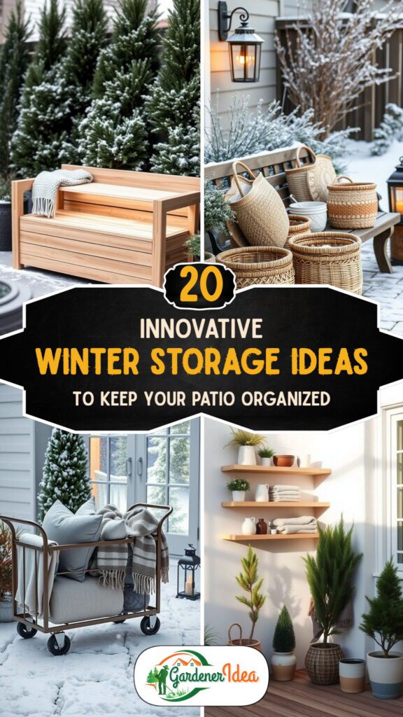 20 Winter Storage Ideas To Keep Your Patio Organized