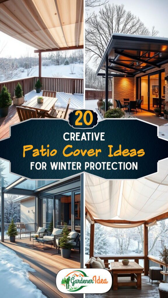 20 Creative Patio Cover Ideas For Winter Protection