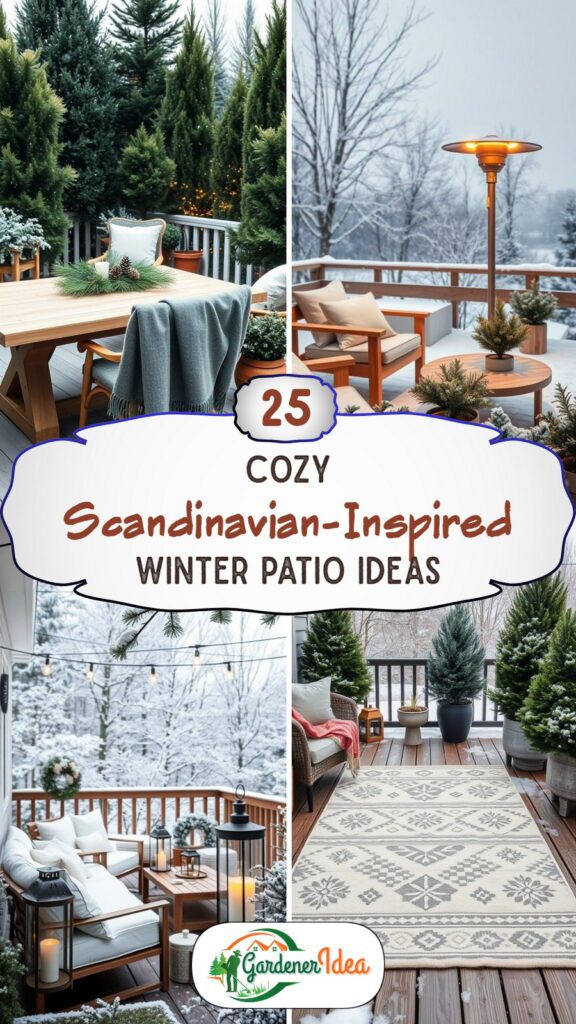 25 Scandinavian-Inspired Winter Patio Ideas
