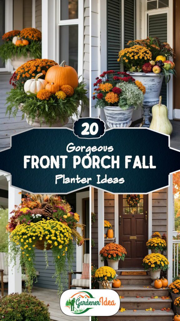 20 Front Porch Fall Planter Ideas