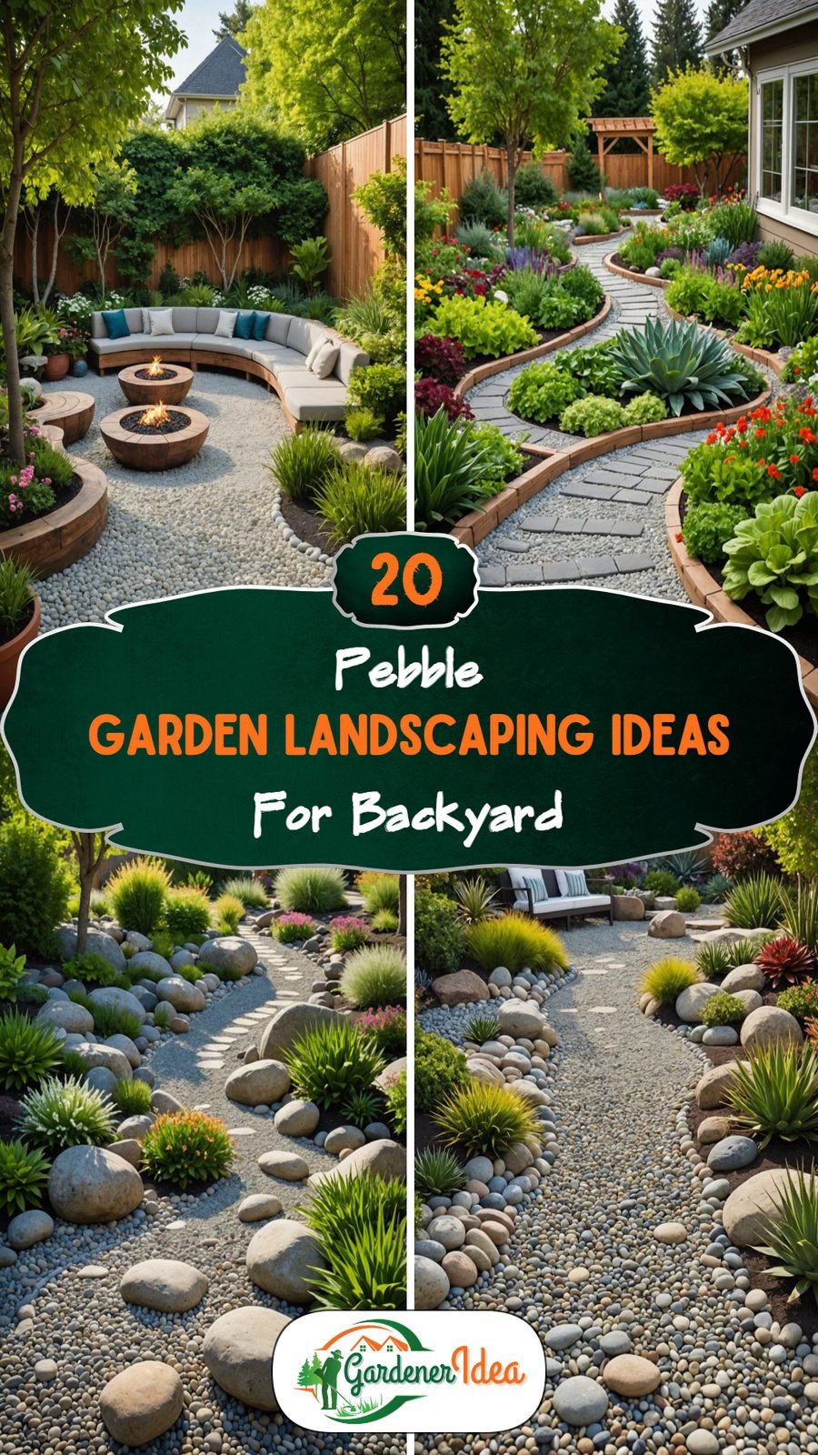 20 Pebble Garden Landscaping Ideas For Backyard Gardener Idea