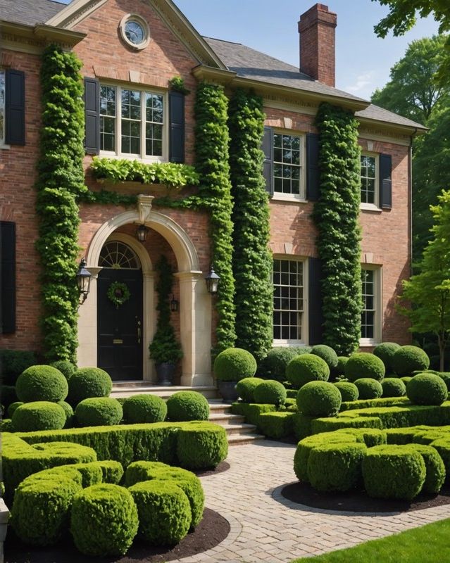 Boxwood Foundation Planting