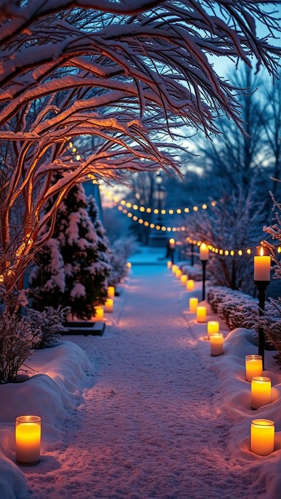 Candlelit Pathway