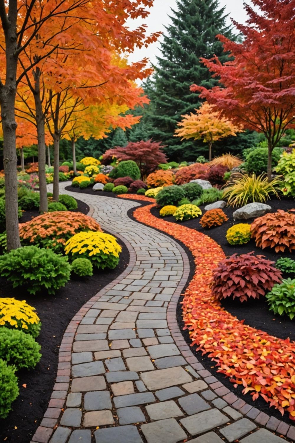 Design a Seasonal Pathway with Mulch