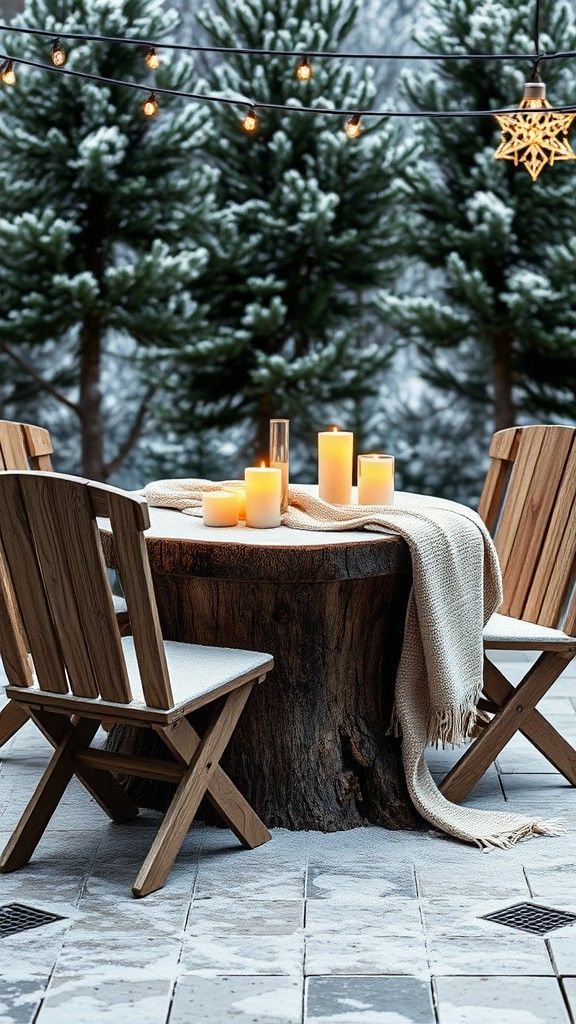 Tree Stump Tables