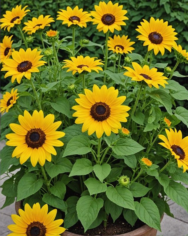 Lemon Drop Delight with Sunflowers, Zinnias, and Cosmos