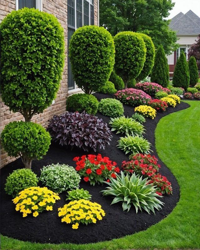 Bordering a Curvy Flower Bed