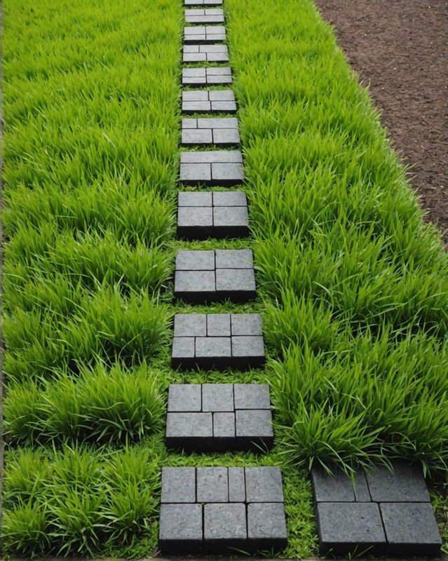 Turf Paver Walkway