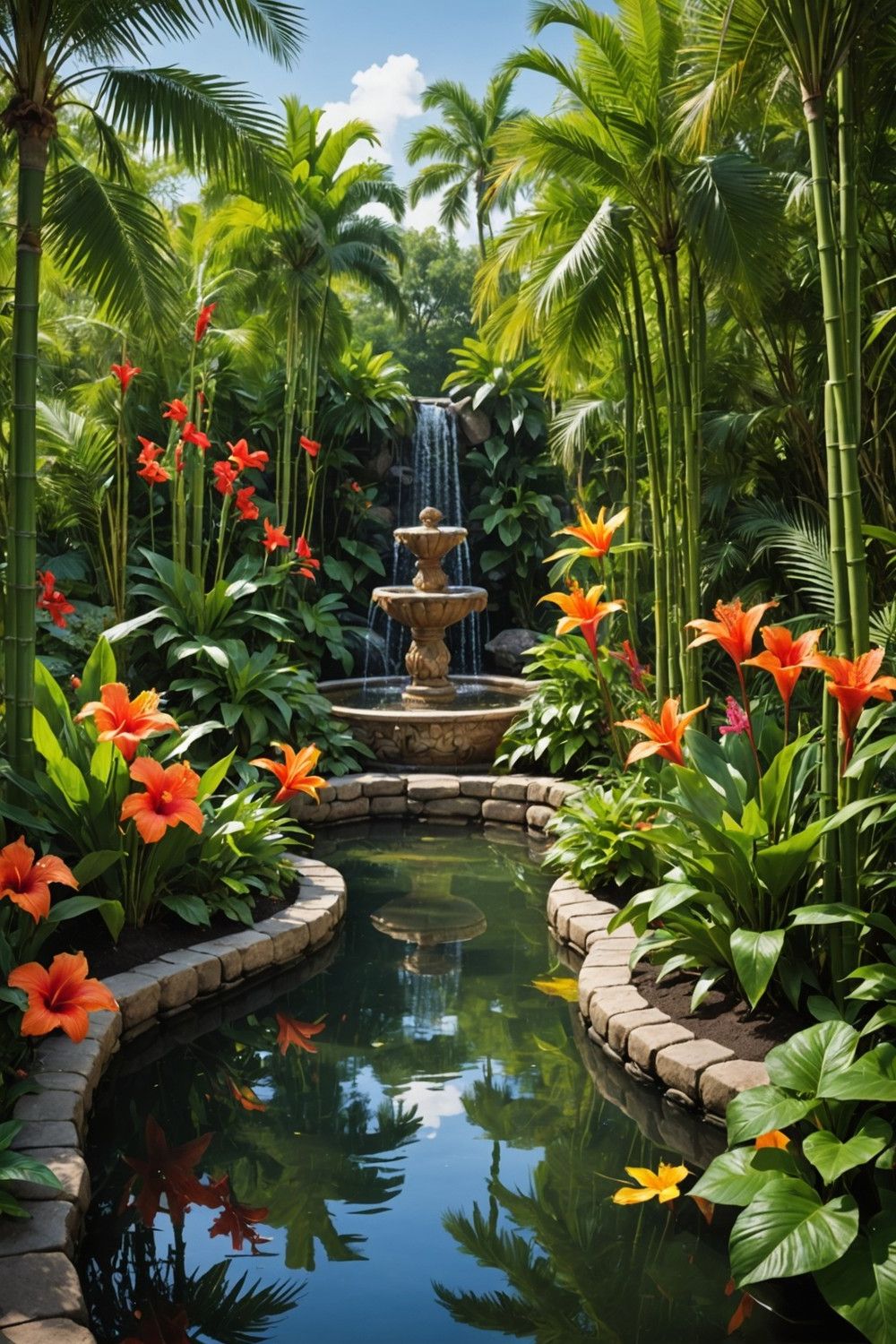 Create a Secluded Oasis with Tropical Plants and Trees