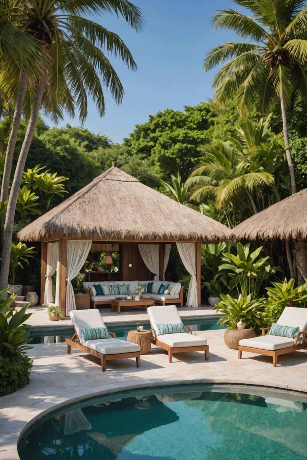 Poolside Cabanas