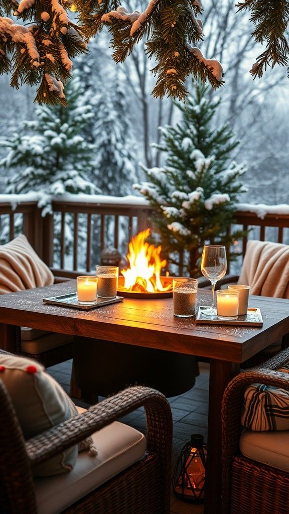 Cozy Fire Pit Dining