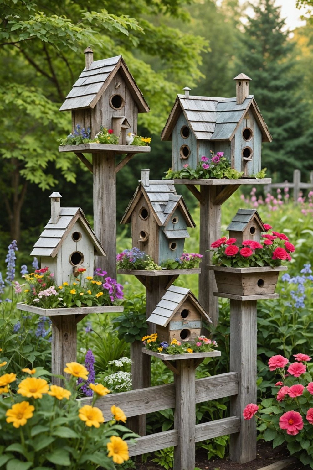 Rustic Birdhouses