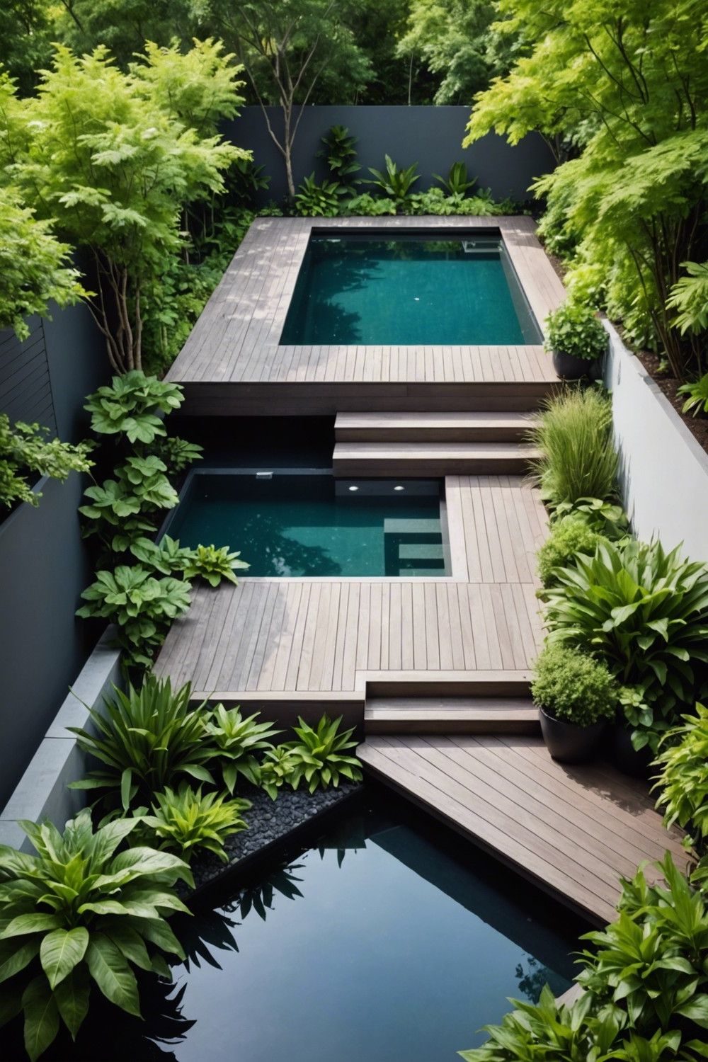 Elevated Decks with Stairs for a Small Footprint