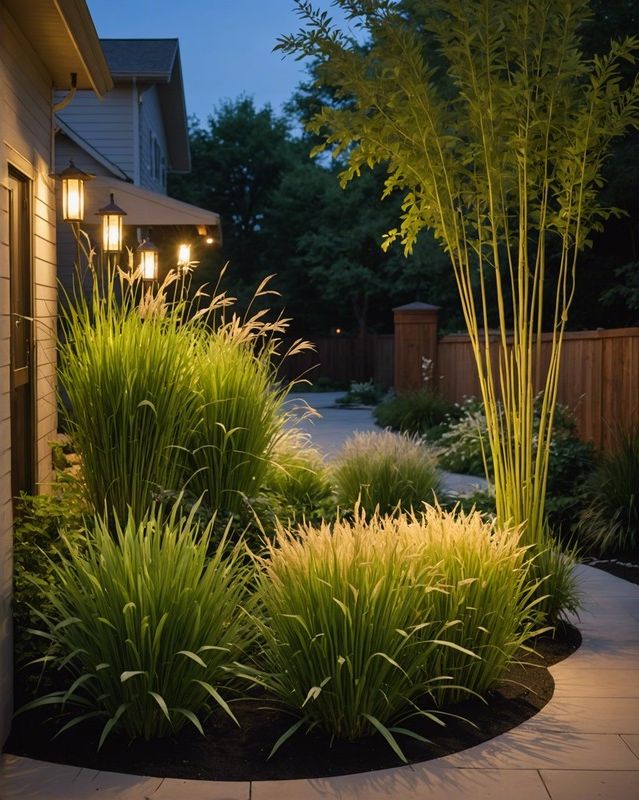 Lemongrass and outdoor lighting