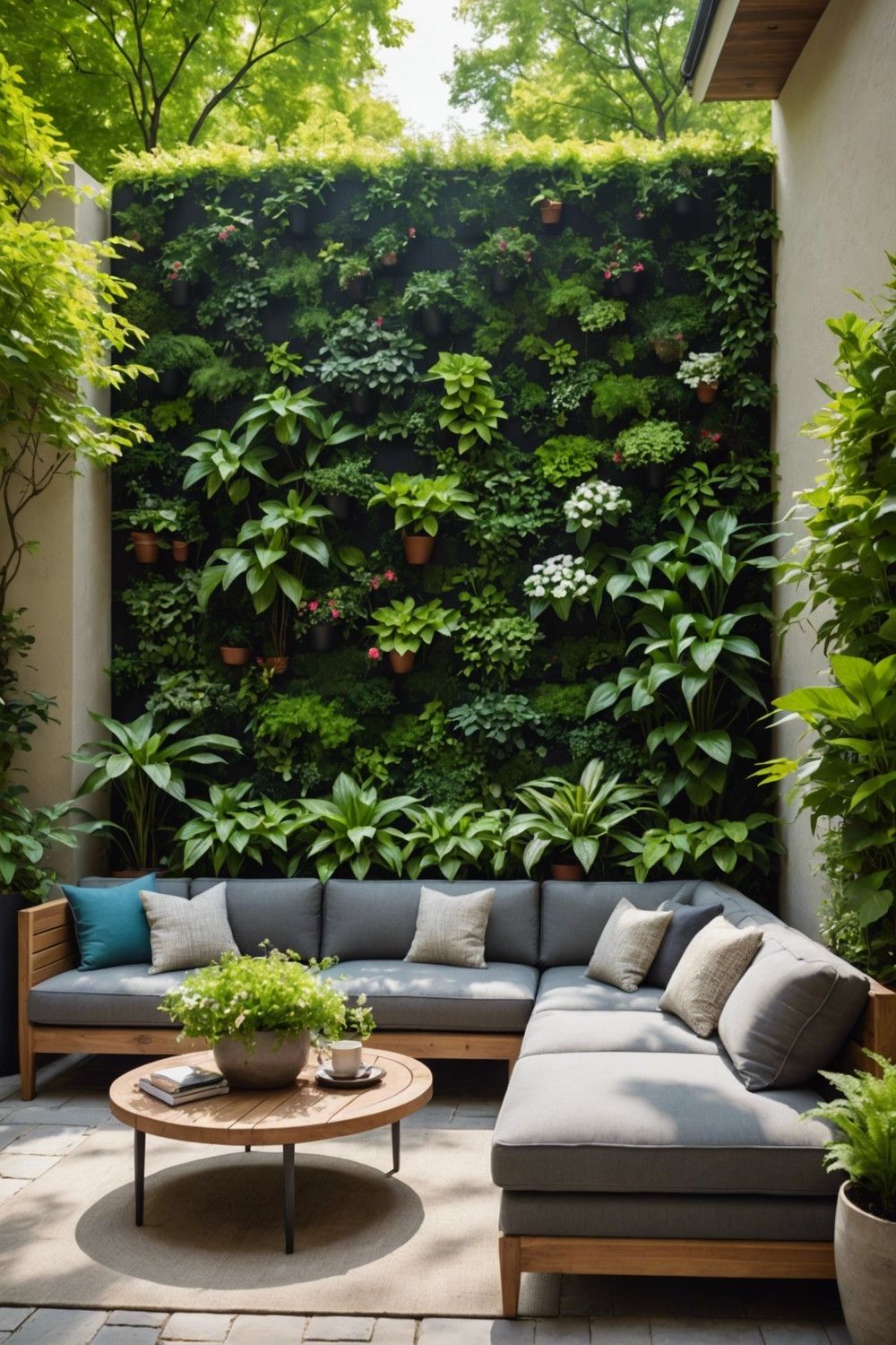 Nature-Inspired Patio with Greenery