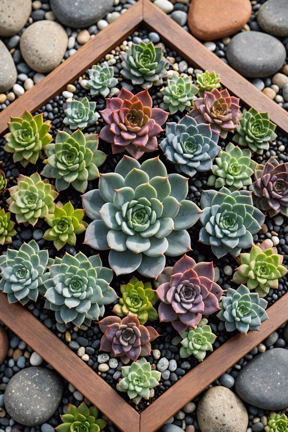 Geometric Patterns with Echeveria