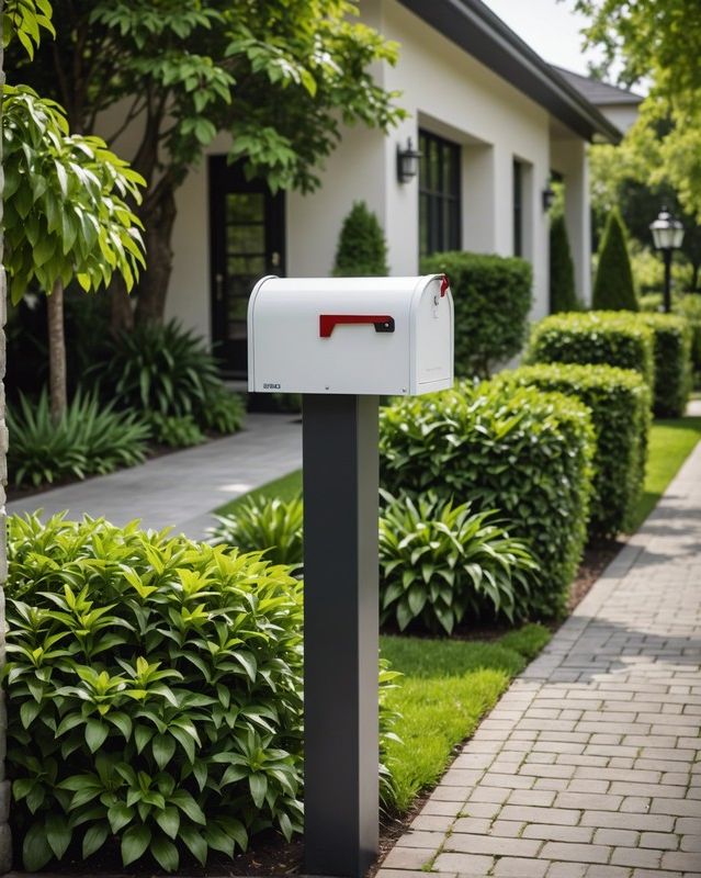 Mailbox with Pillar Mount