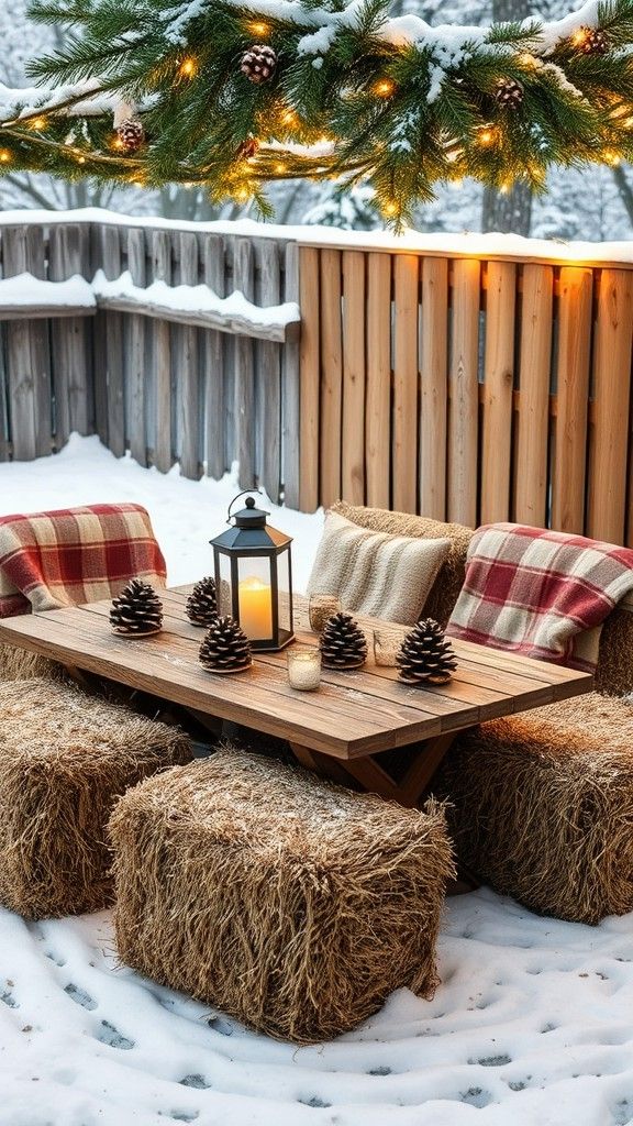 Hay Bales for Seating