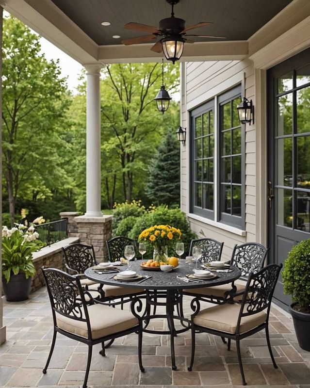 Dining Patio with Table and Chairs