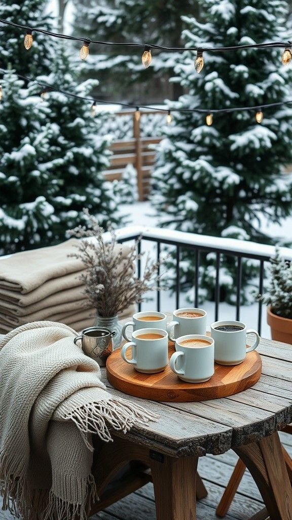 Winter Warm Drinks Station