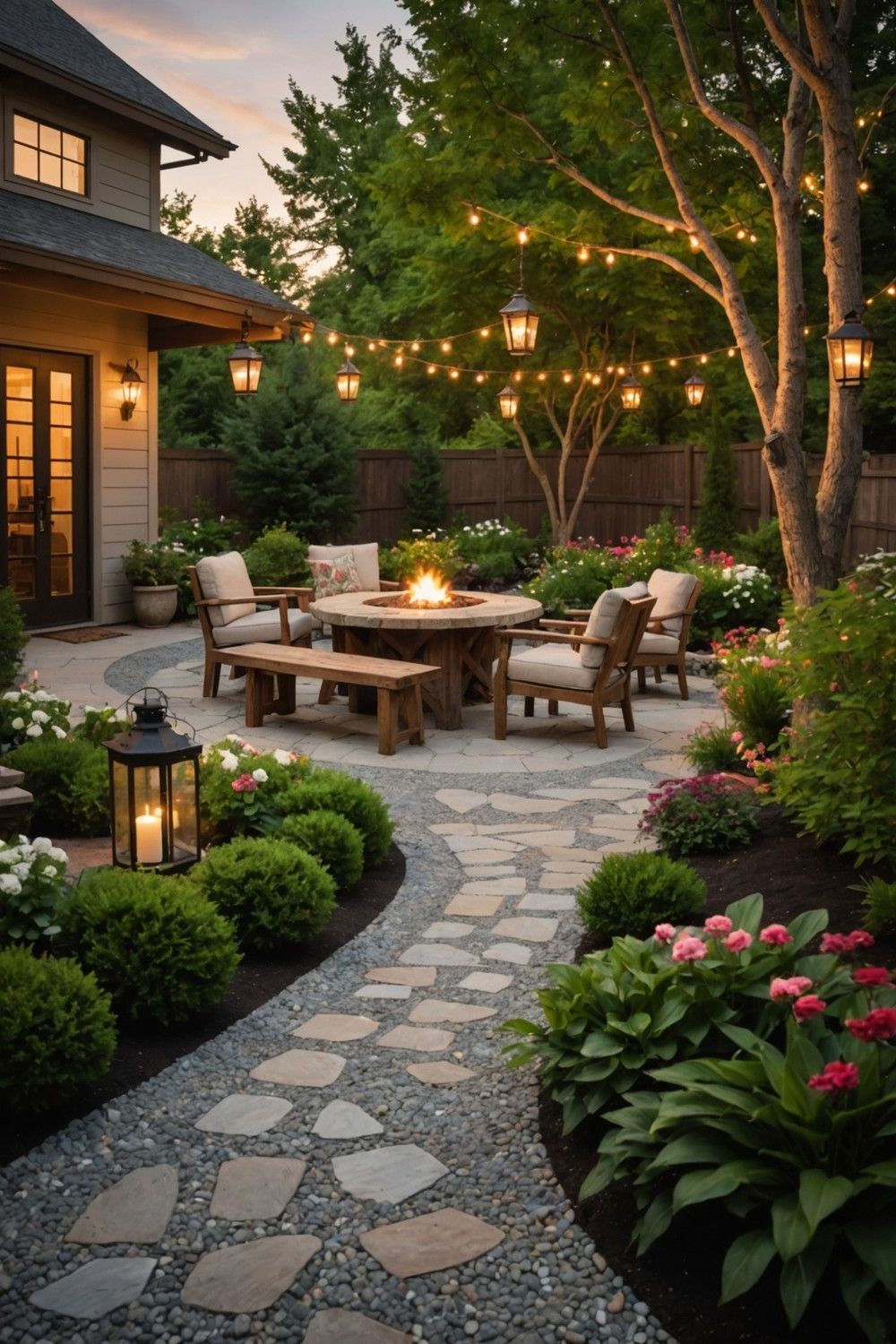 Gravel or Stone Patio