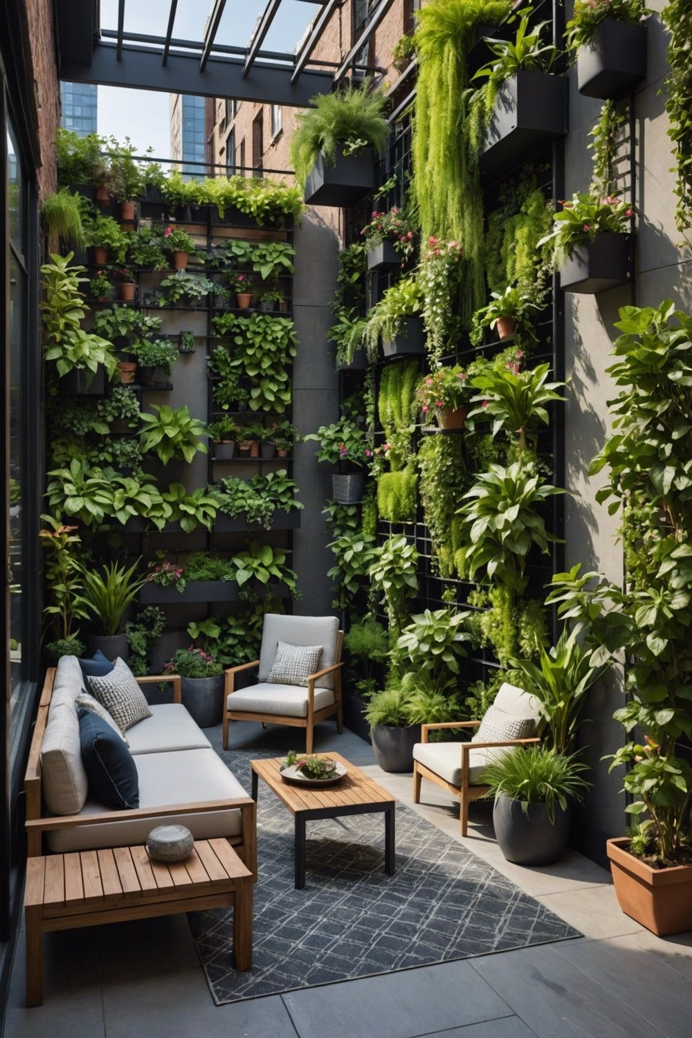 Urban Oasis with Vertical Garden