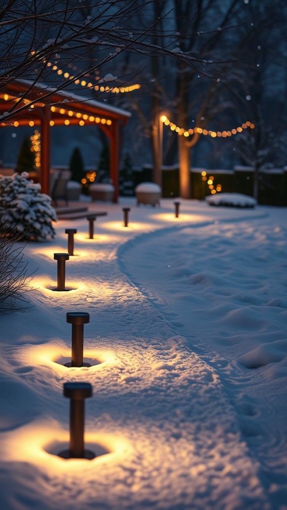Solar-Powered Pathway Lights for Safety