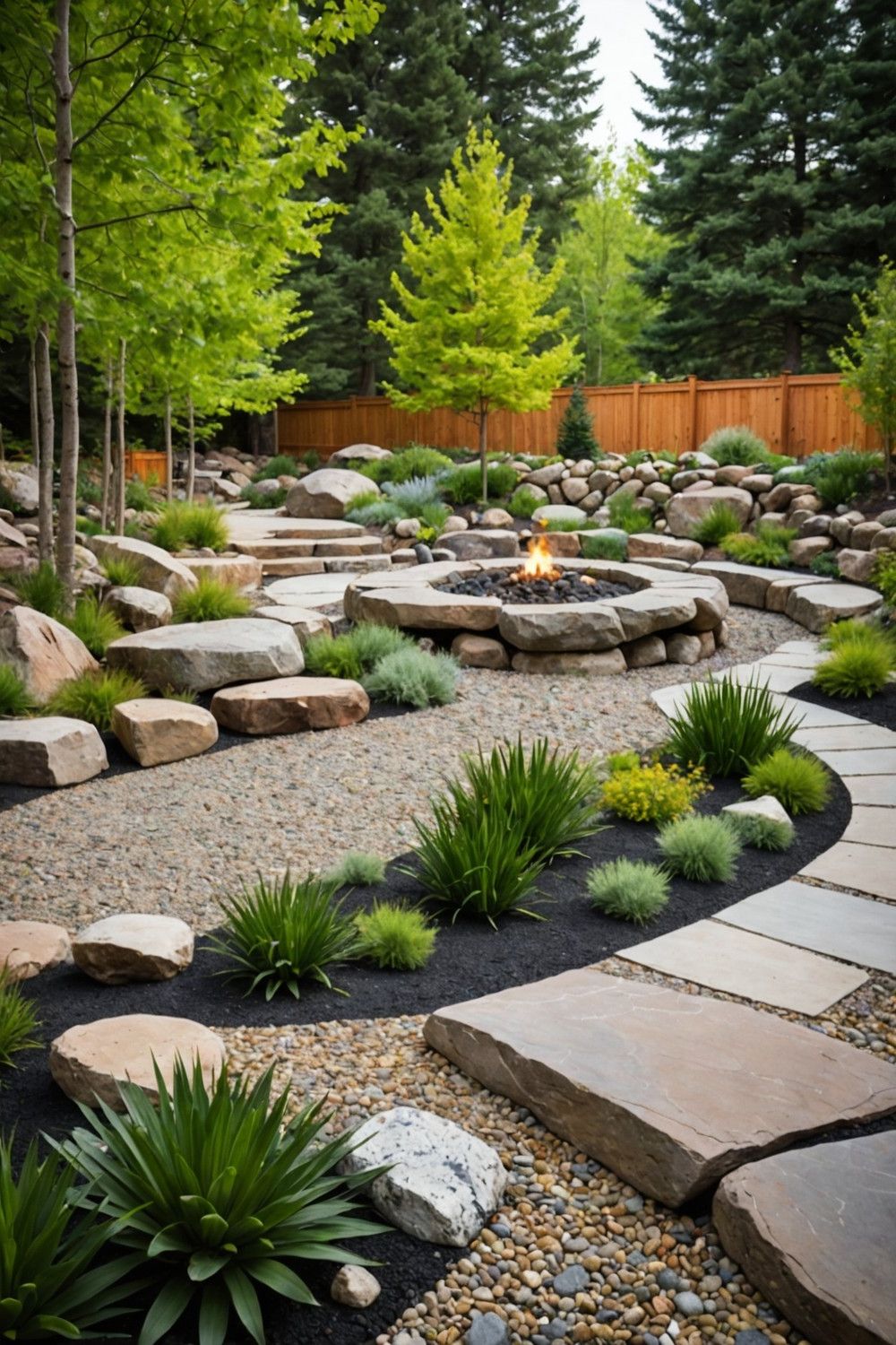 Form a Boulder Patio Space