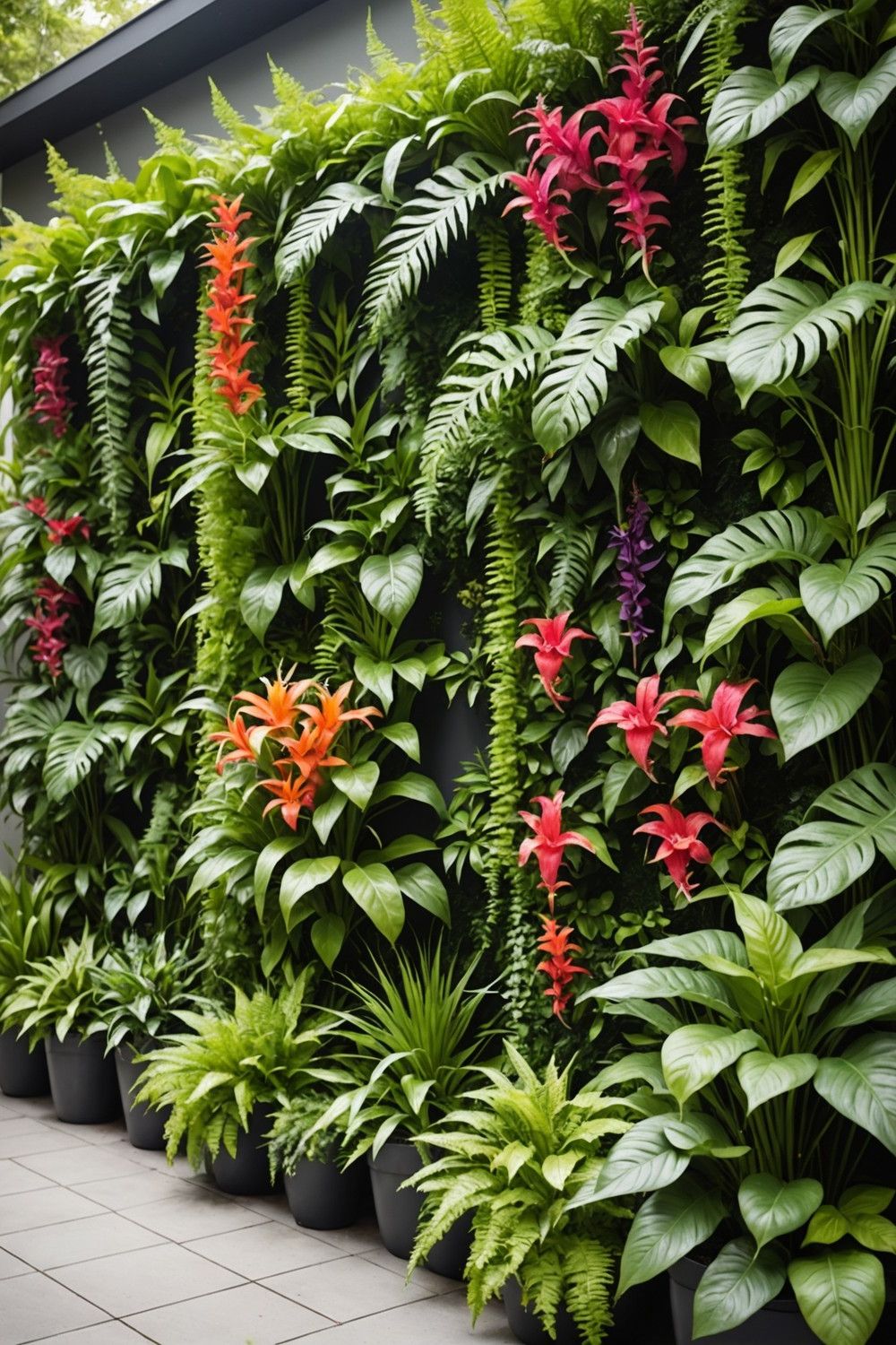 Create a Vertical Garden with Tropical Plants