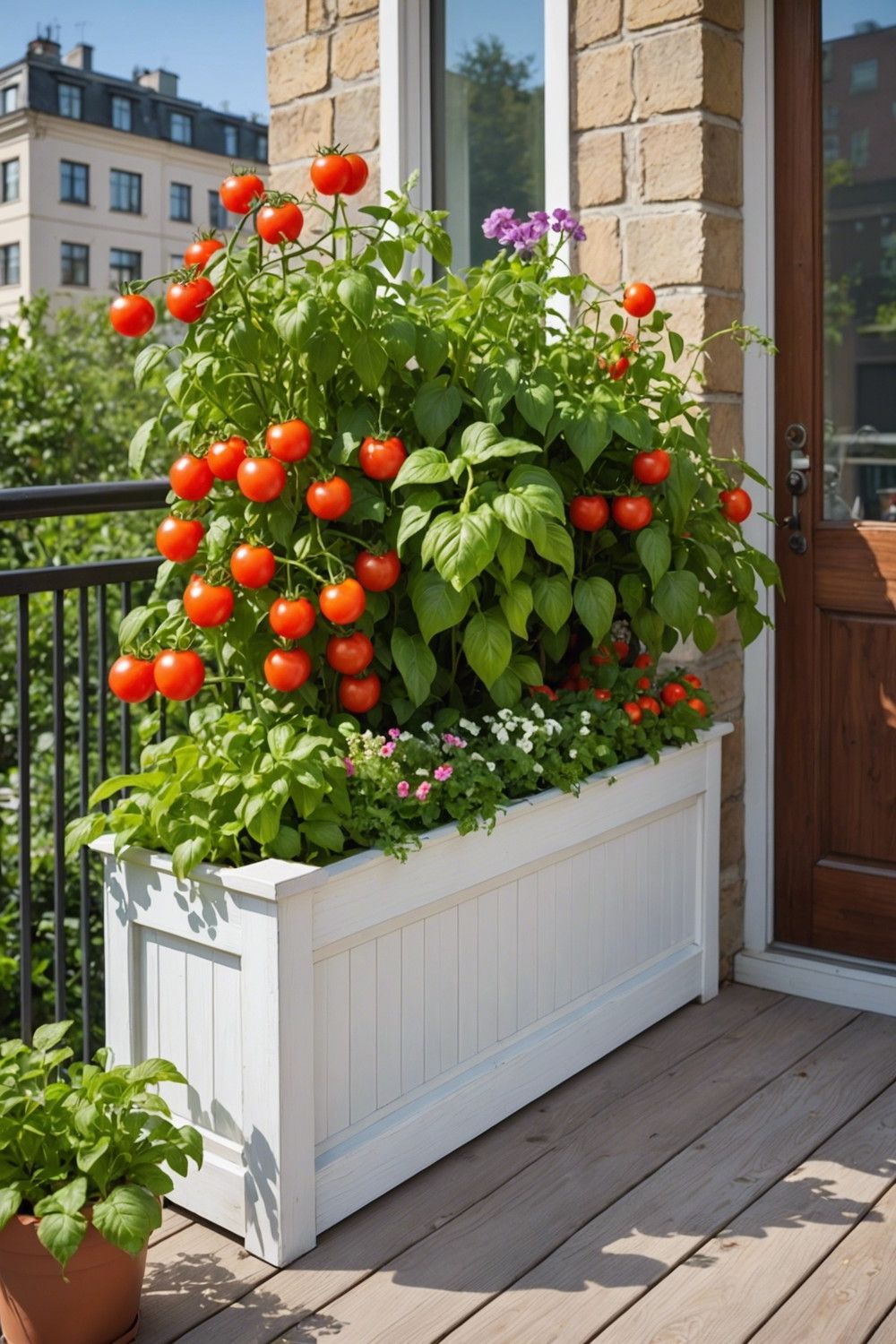 Long and Narrow Planter Box for Balcony