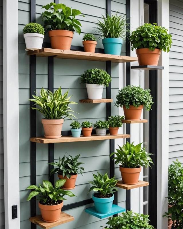 Floating Plant Shelves