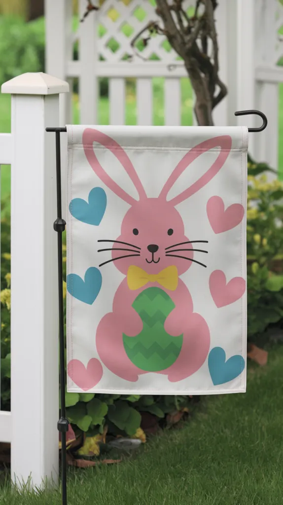 Garden Flag with Easter Motif