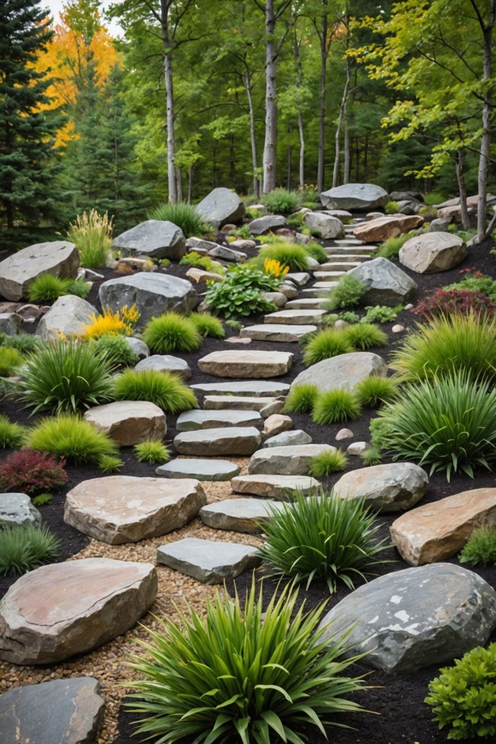 Create Visual Interest with Boulder Arrangements