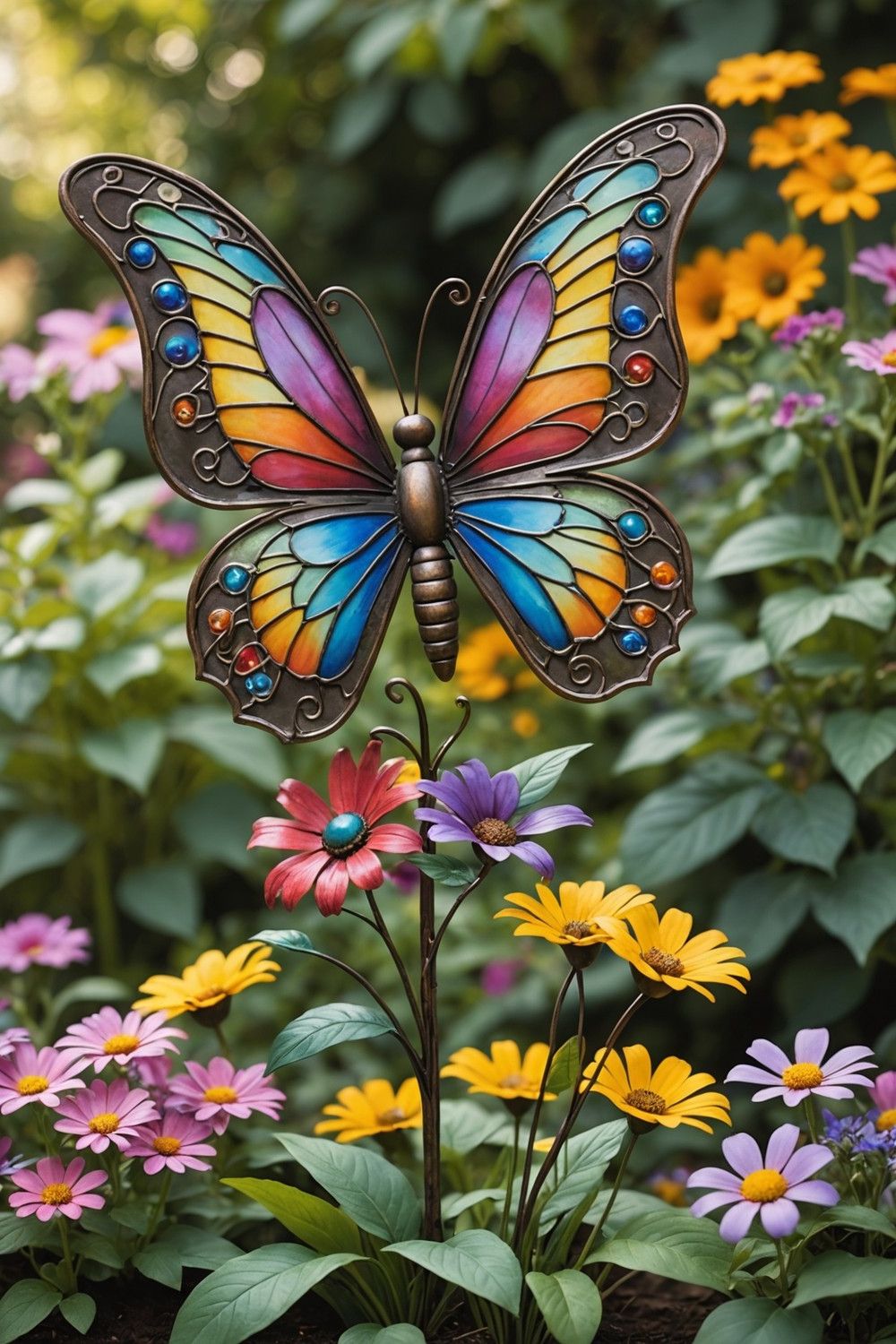 Whimsical Butterfly Sculptures