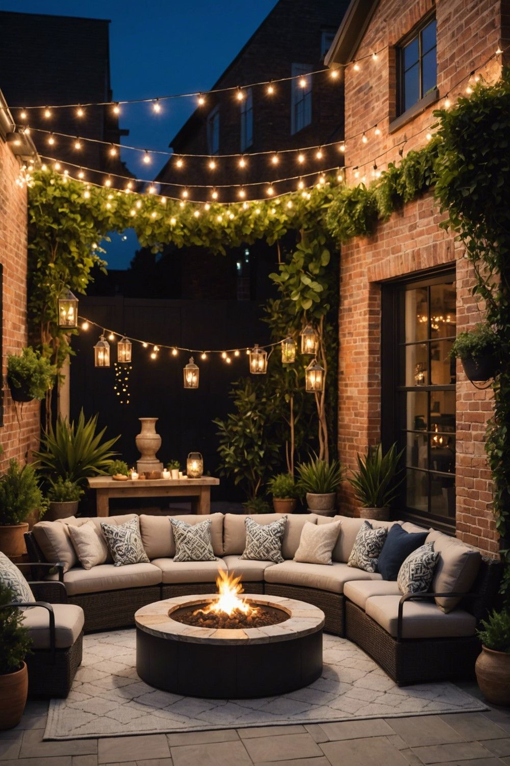 Cozy Fire Pit Patio Design